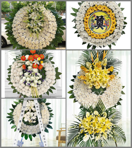 山西长治武乡县故县乡五村村花圈速递